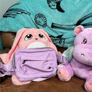 Lemon Drop Large Lavender Crossbody Bag